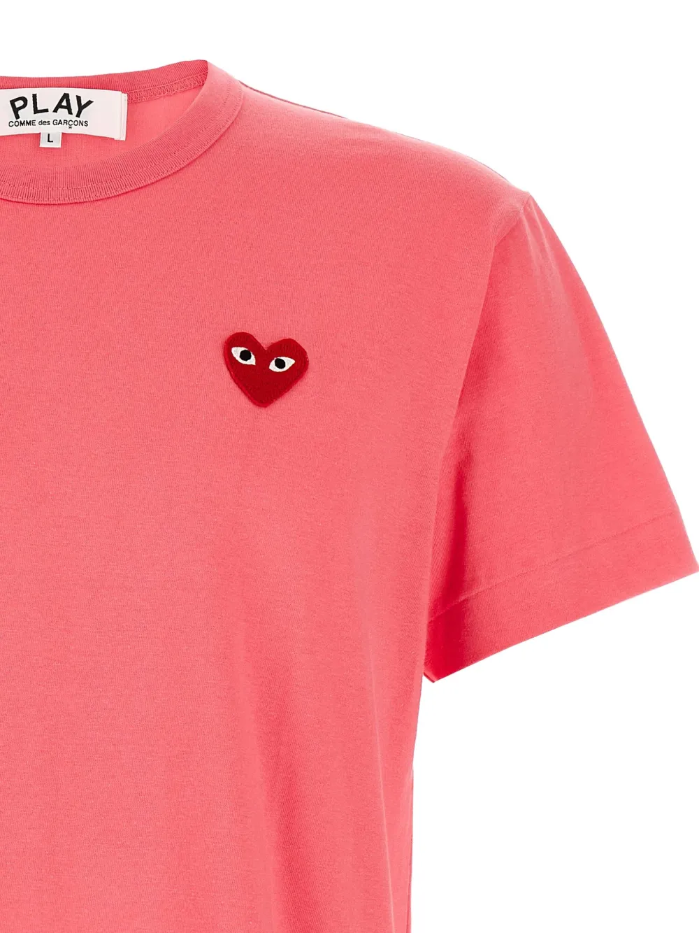 Comme Des Garçons Play T-shirt met hartpatch Roze