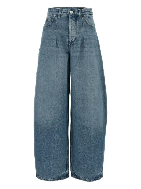 Jacquemus Le De-Nîmes Ovalo high-waist curved jeans