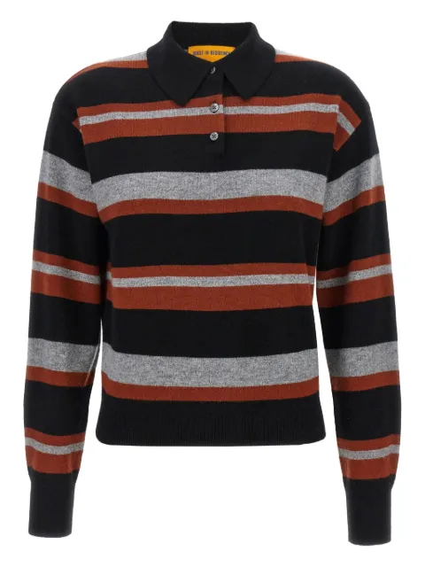 Guest In Residence Collegiate stripe polo shirt