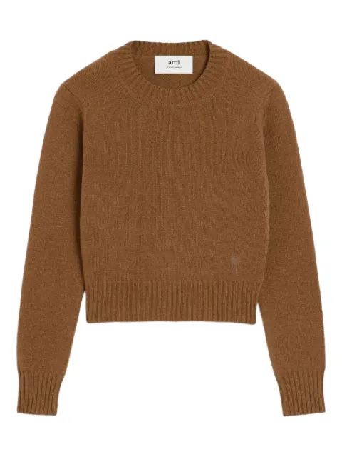 AMI Paris ribbed crew-neck sweater