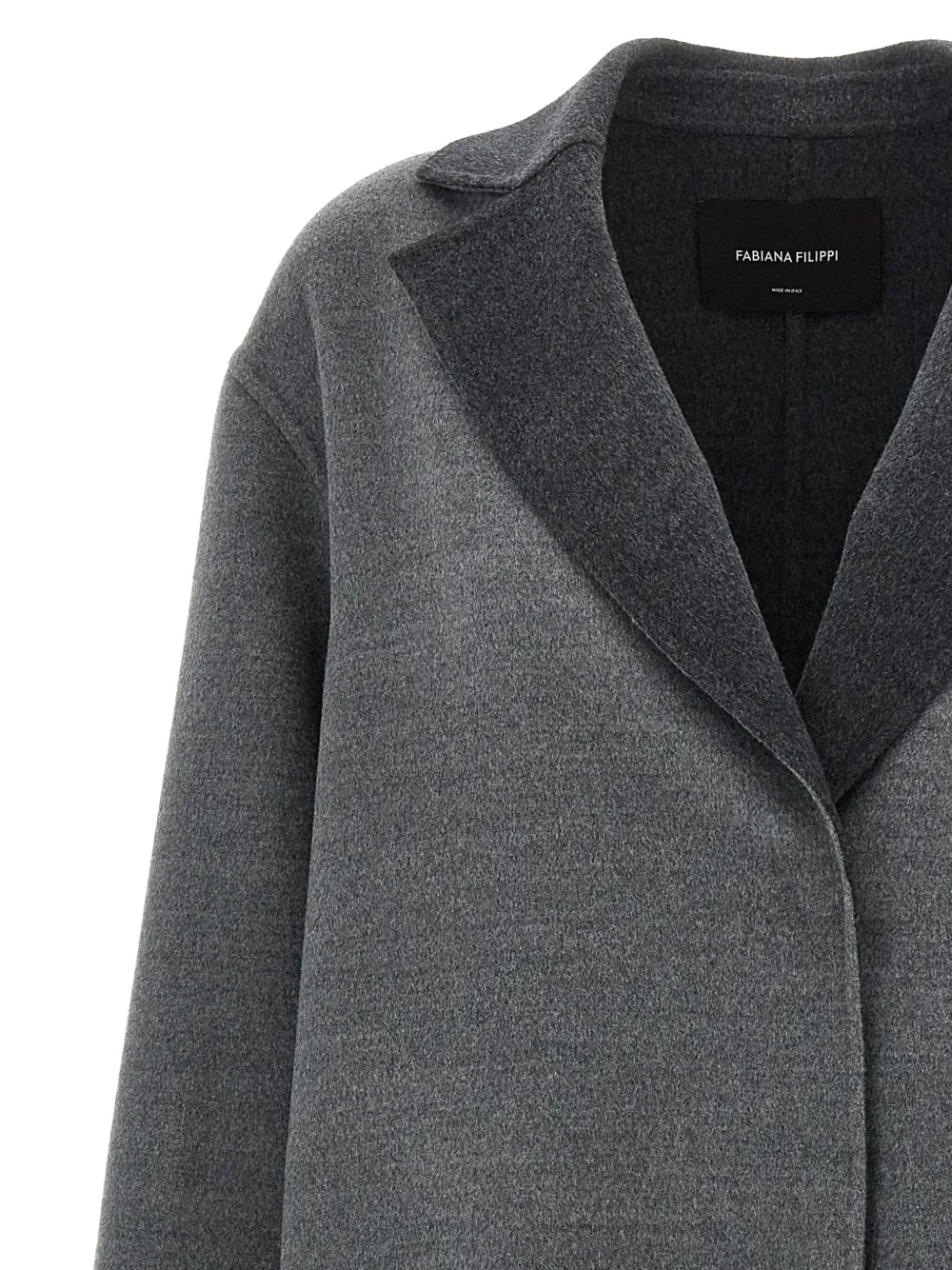 Fabiana Filippi Dressing Gown Coat Coats And Trench Coats Gray In Gray