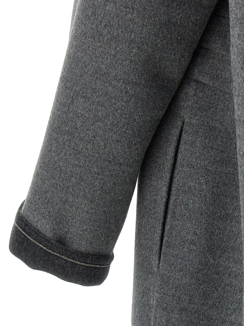 Fabiana Filippi Dressing Gown Coat Coats And Trench Coats Gray In Gray