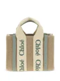 Chloé Woody logo-detail canvas mini bag - Neutrals