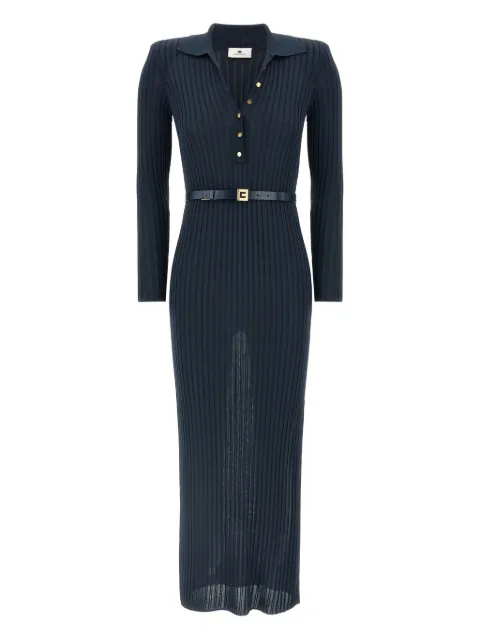 Elisabetta Franchi Geripptes Maxikleid