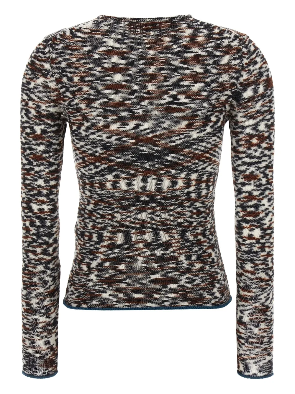 Missoni abstract-print round-neck sweater Bruin