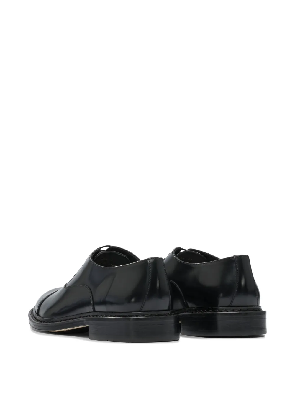 Sturlini Firenze Cap-toe Lace-up Derby Shoes In Black