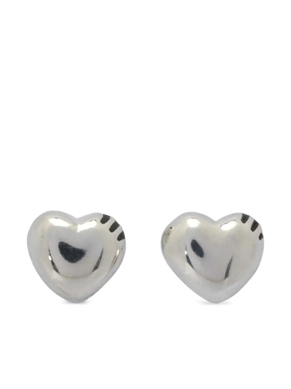 Human Made Silver Heart-shaped Earrings