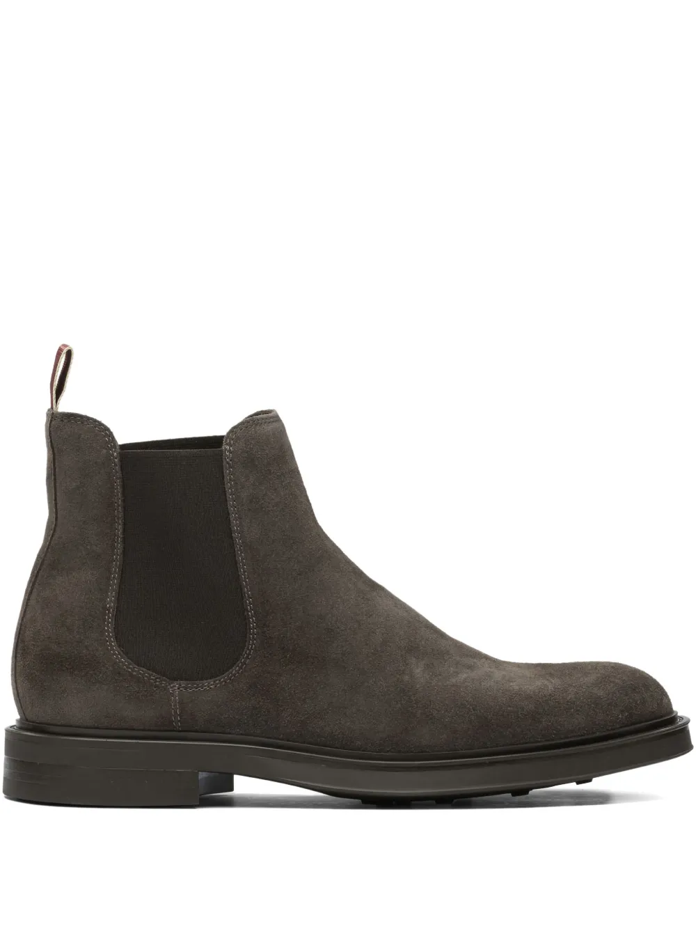 Sturlini Firenze Elastic-panel Suede Chelsea Boots In Gray