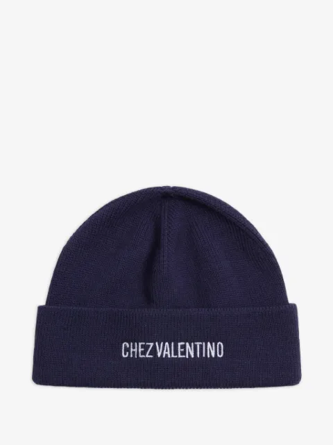 Valentino Garavani Chez Valentino knitted wool beanie