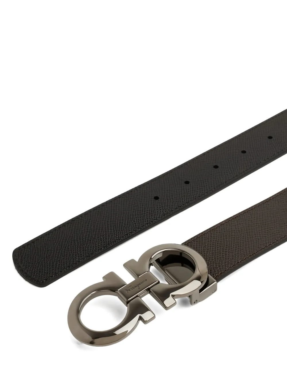 Ferragamo leather belt - Bruin