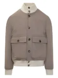 Brunello Cucinelli patch-pocket bomber jacket - Brown