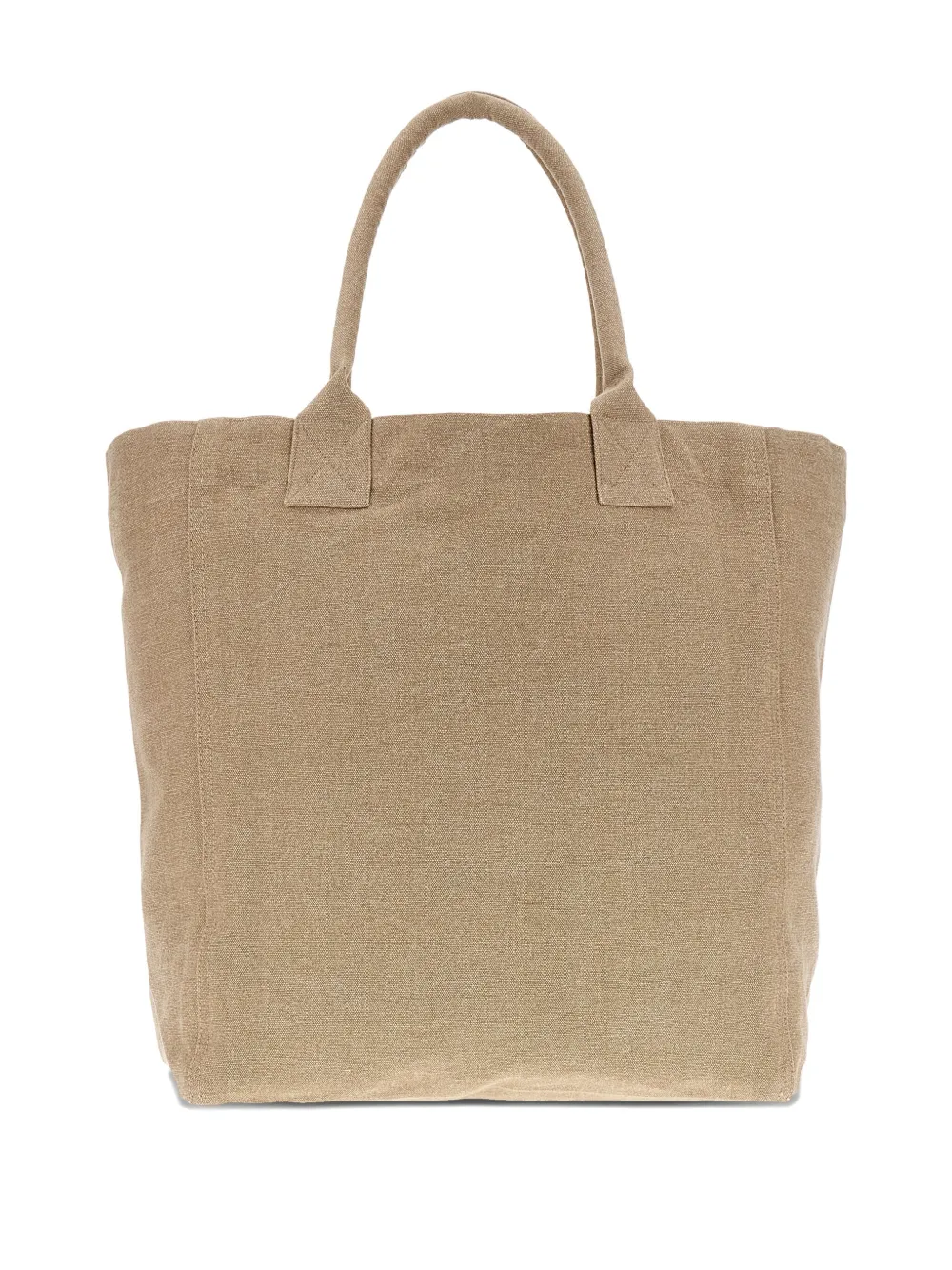 ISABEL MARANT Yenky logo-embroidered cotton tote bag Beige