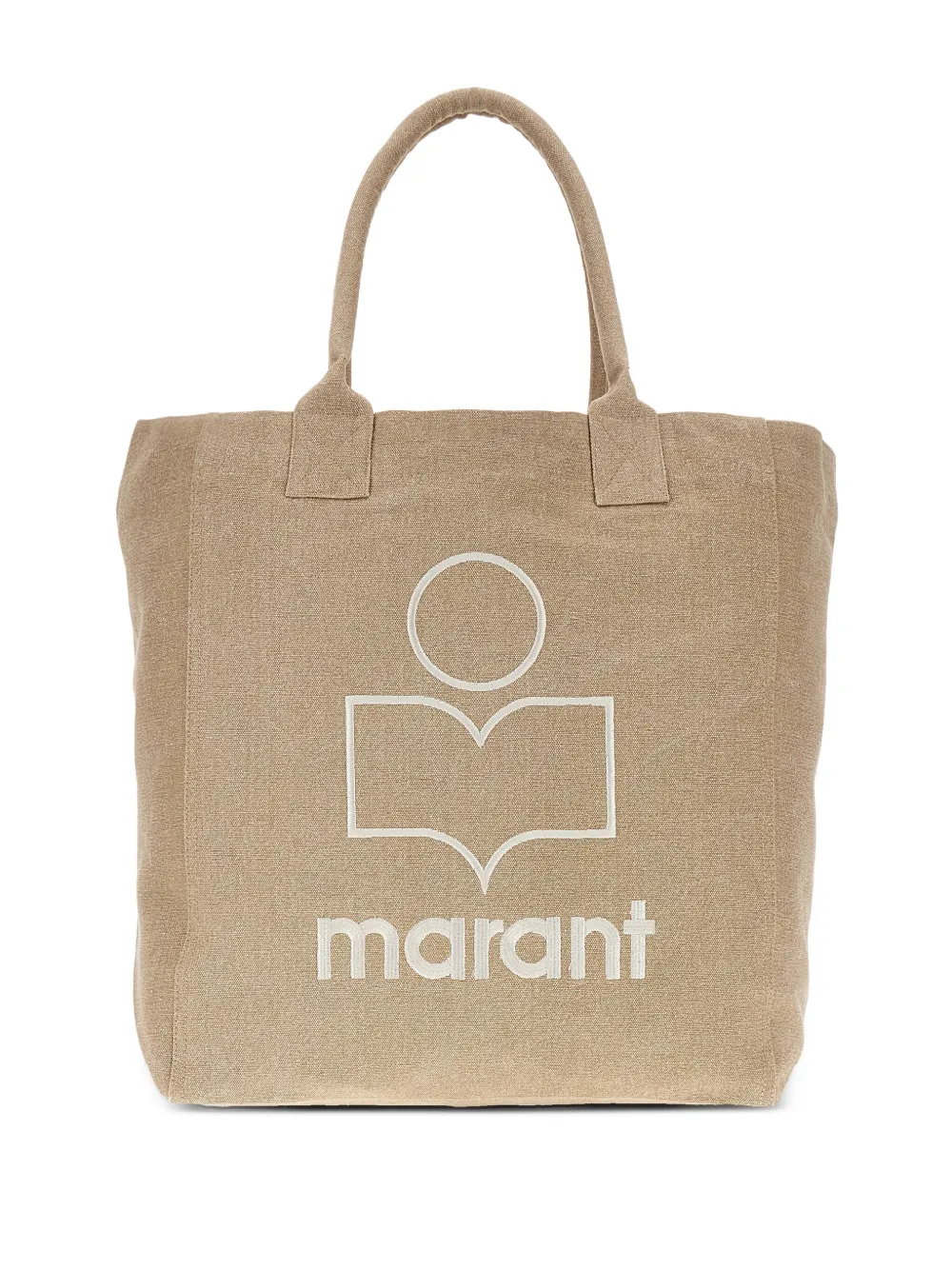 ISABEL MARANT Yenky logo-embroidered cotton tote bag | Neutrals | Image 1