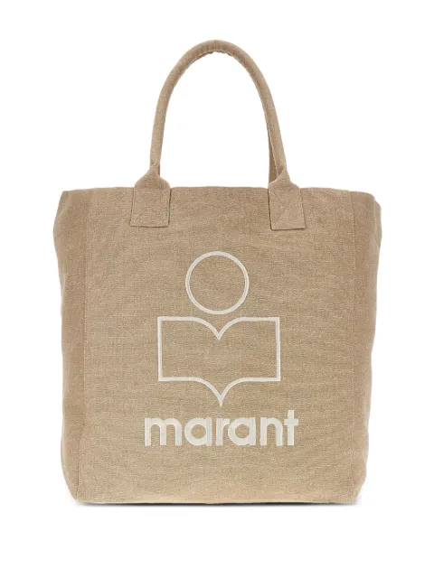 ISABEL MARANT Yenky logo-embroidered cotton tote bag