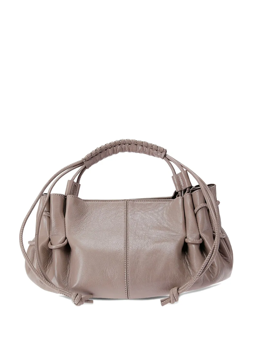 mini Arta braided-handle lambskin tote bag