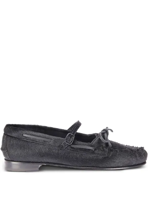 Hereu Lorea calf-hair flat pumps
