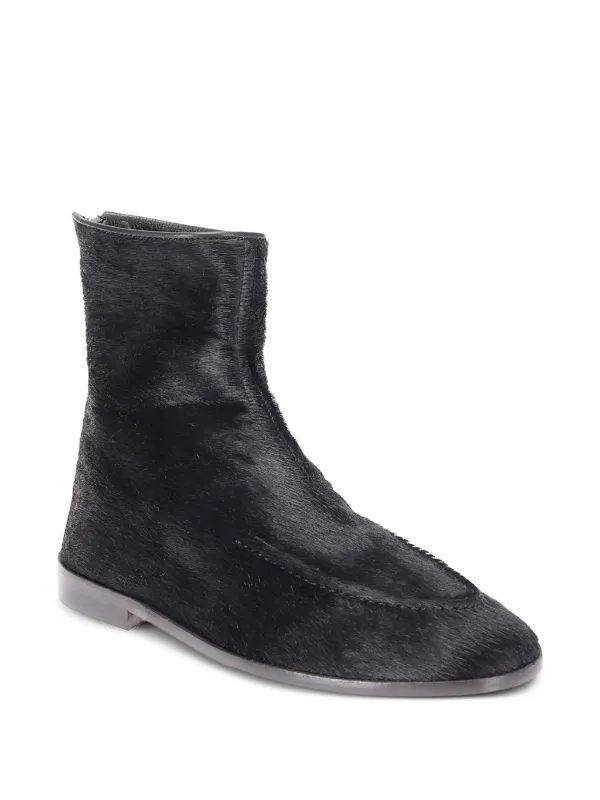 Masters Black Haircalf Zip Ankle Boots Women main image 3