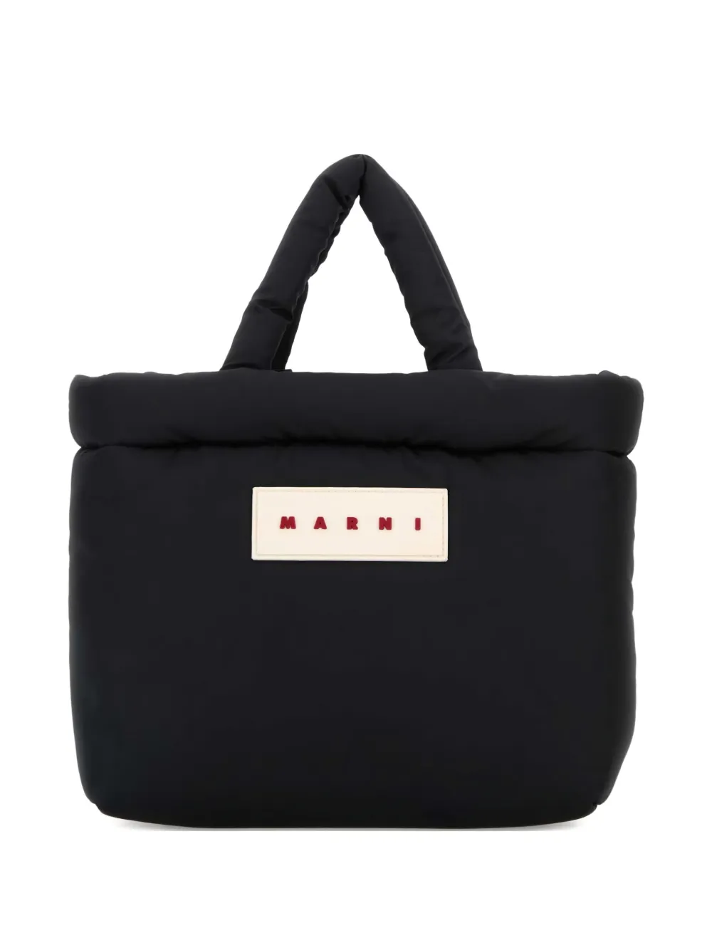 Marni large puff tote bag Zwart
