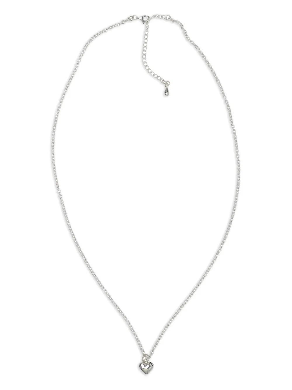 Human Made collar con dije de corazón | plateado | Image 1