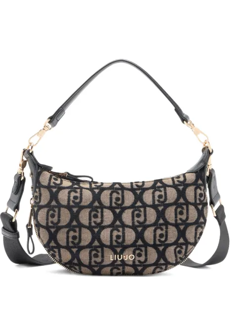 LIU JO bolsa de hombro pequeña con logo en jacquard