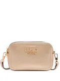 LIU JO small logo-plaque zip-fastening cross body bag - Gold