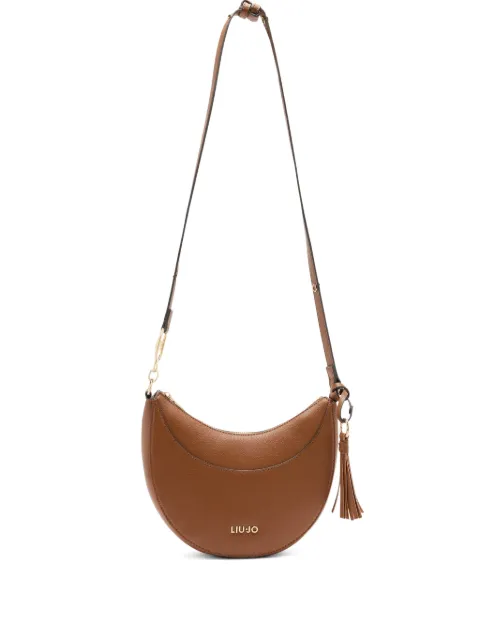 LIU JO medium crescent-shaped tassel satchel bag