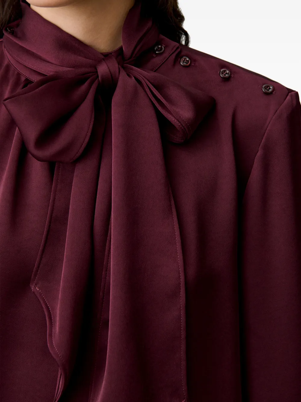 Claudie Pierlot Blouse met strikdetail Rood