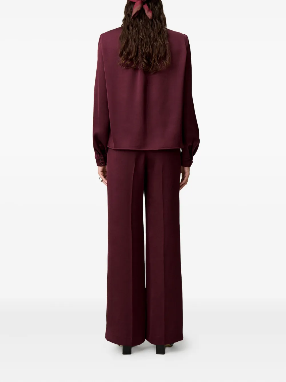 Claudie Pierlot Blouse met strikdetail Rood