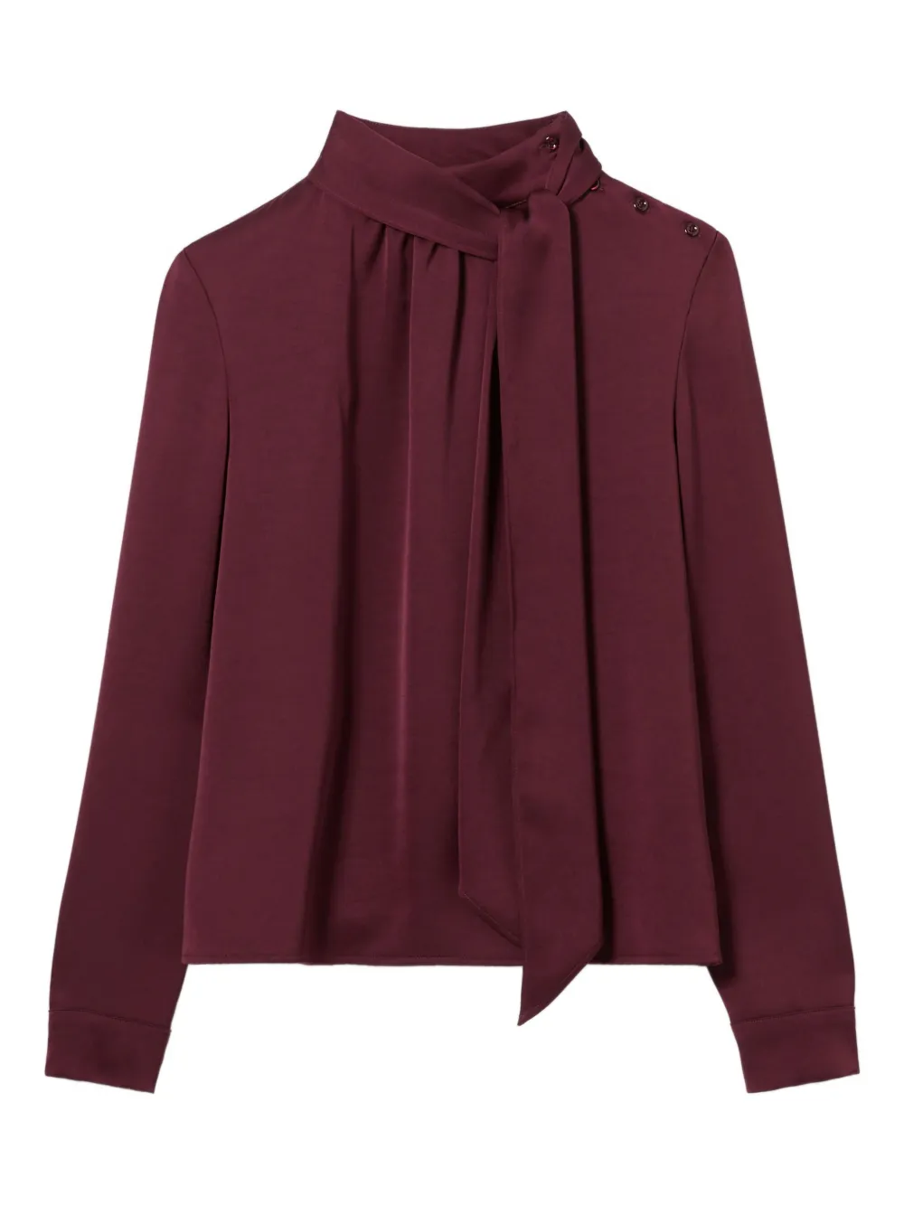 Claudie Pierlot Bluse mit Schleifendetail | Rot | Image 1
