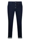 LIU JO embellished turn-up jeans - Blue