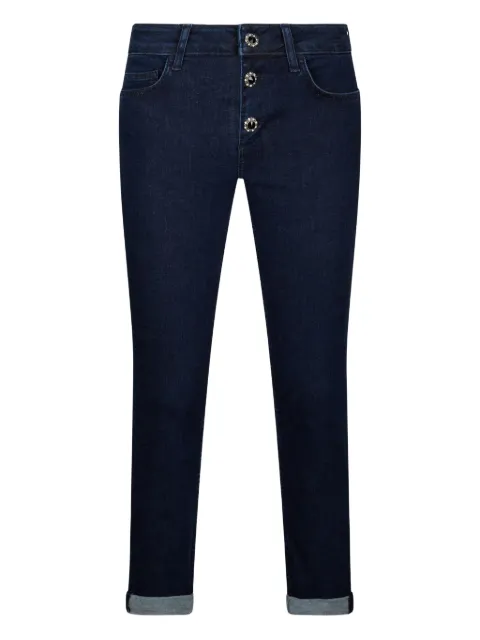 LIU JO embellished turn-up jeans