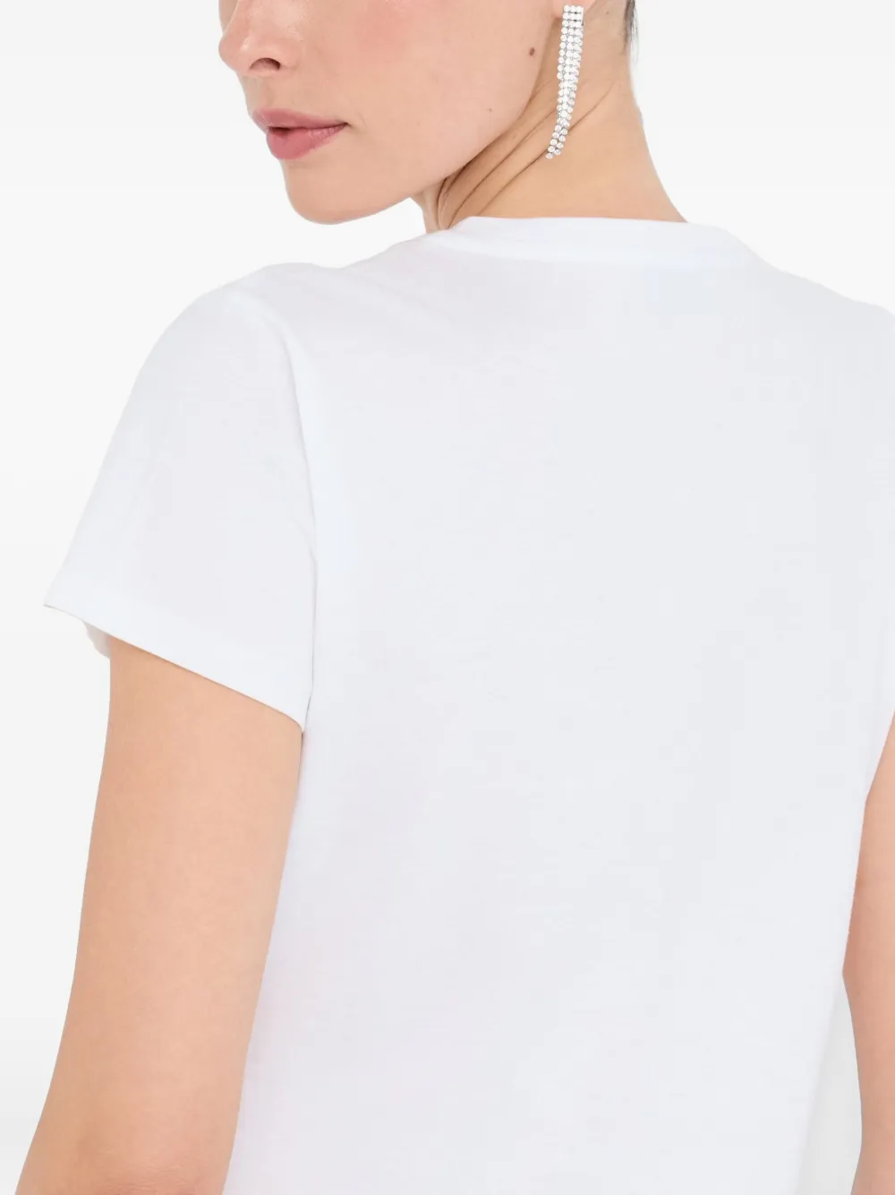LIU JO lips-print cotton T-shirt Wit
