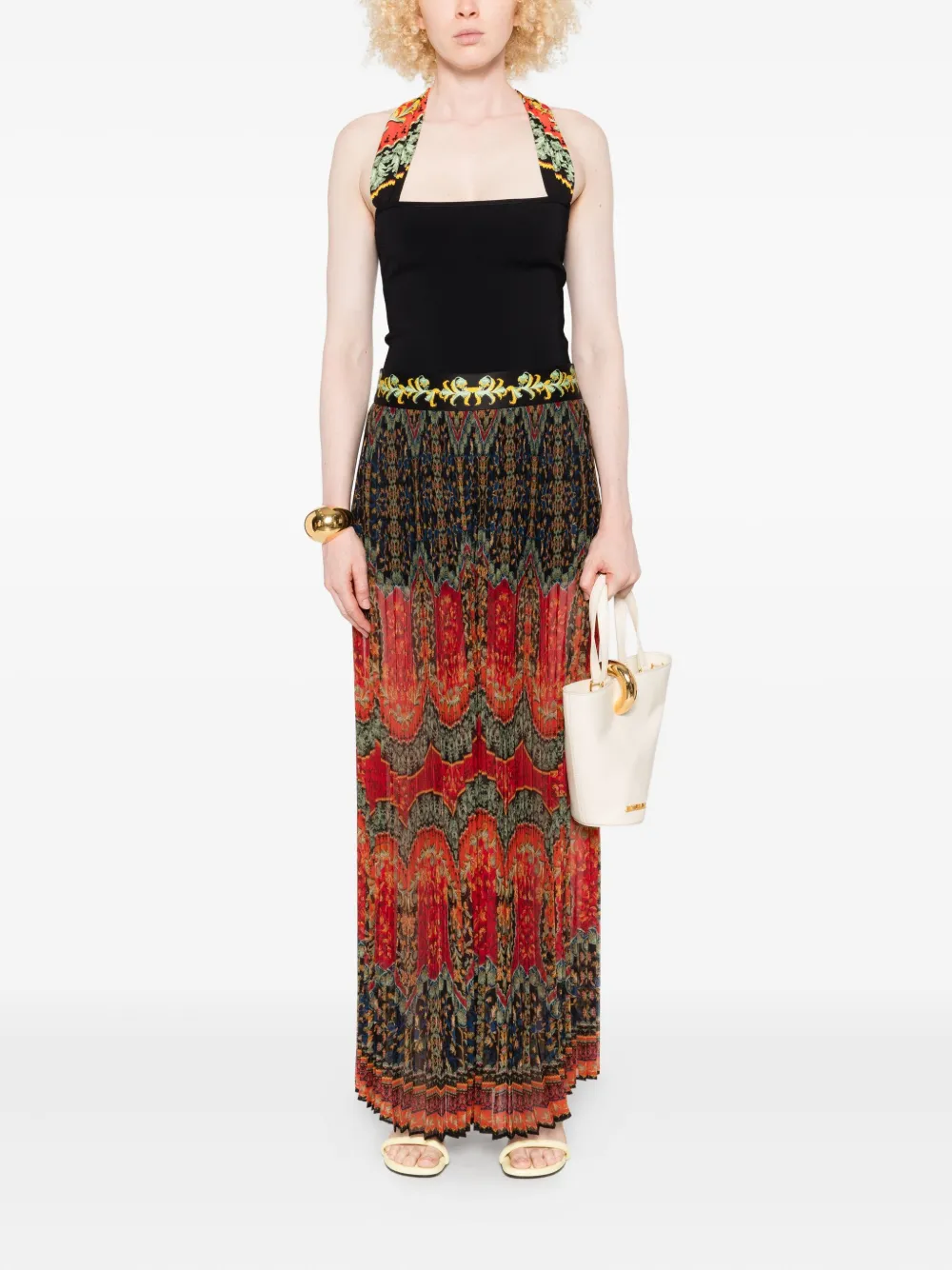 alice + olivia Copen plooirok met print Zwart
