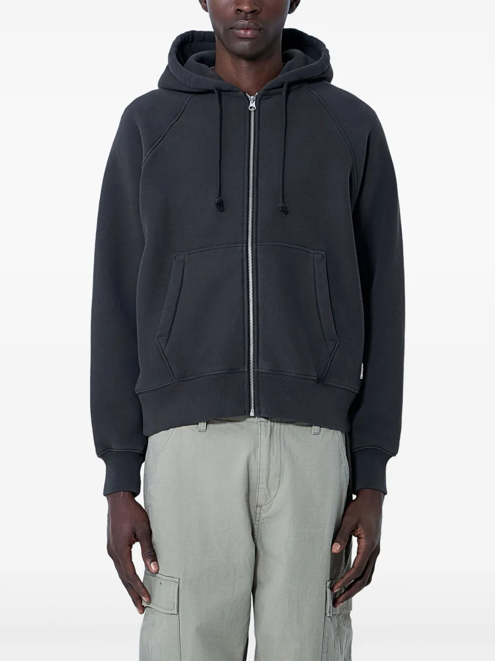 Jason Markk drawstring zip-up hoodie | negro | Image 1