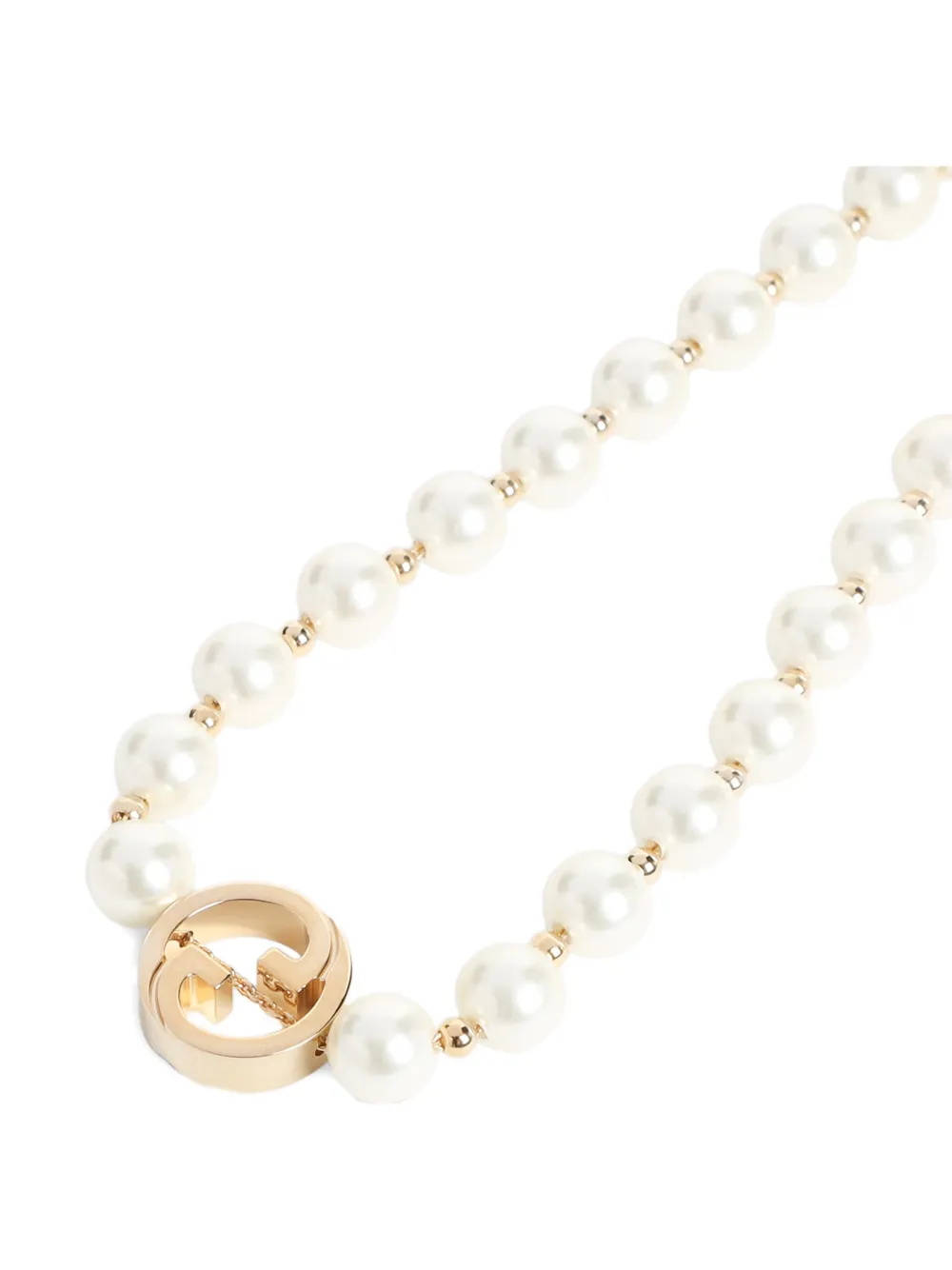 Gucci Interlocking pearl necklace - Goud