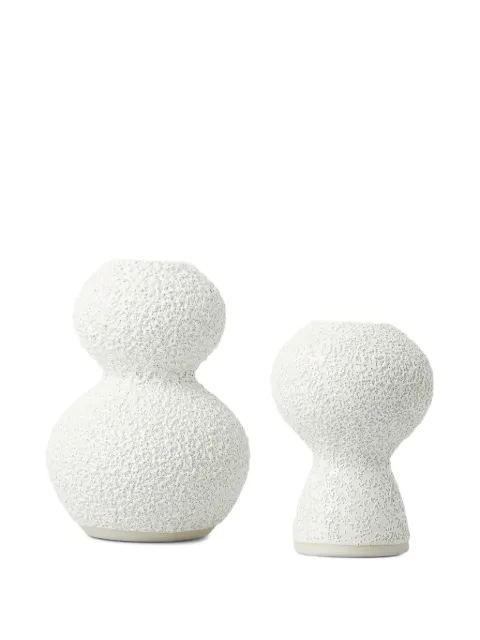 Marloe Marloe Lava + Bone textured candle holders (set of two)