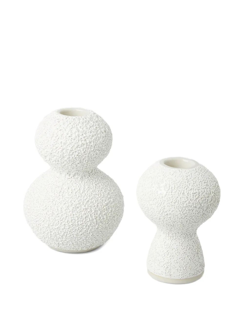 Marloe Marloe Lava + Bone textured candle holders (set of two) | Candle Holders | Image 2