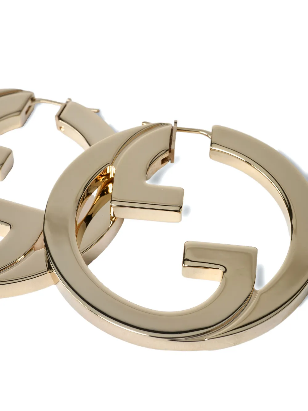 Gucci interlocking-G hoop earrings - Goud
