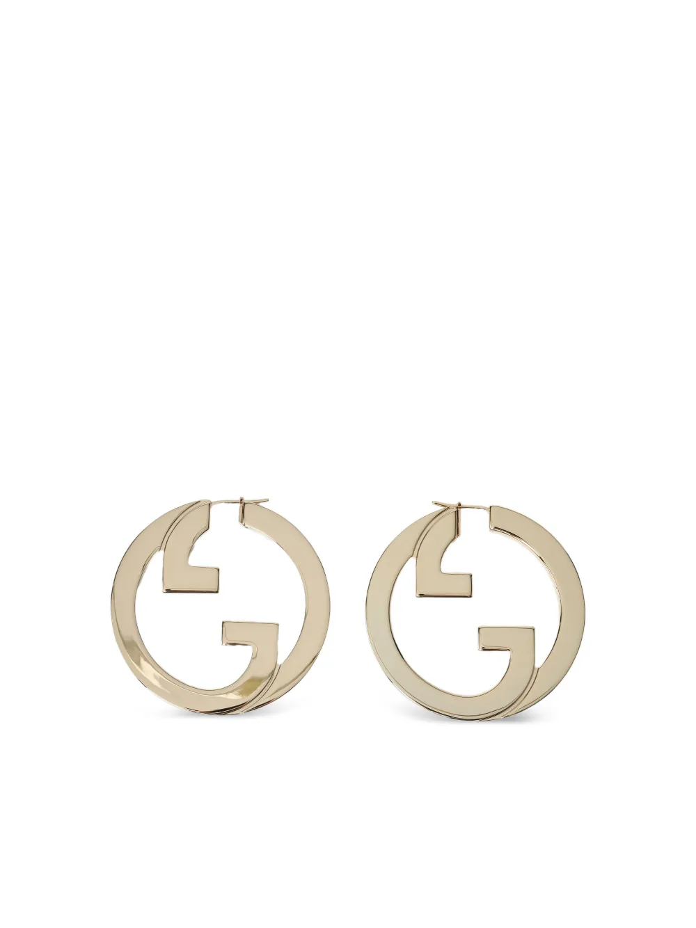 Gucci インターロッキングG フープピアス - ゴールドトーン Gucci インターロッキングG フープピアス - ゴールドトーン