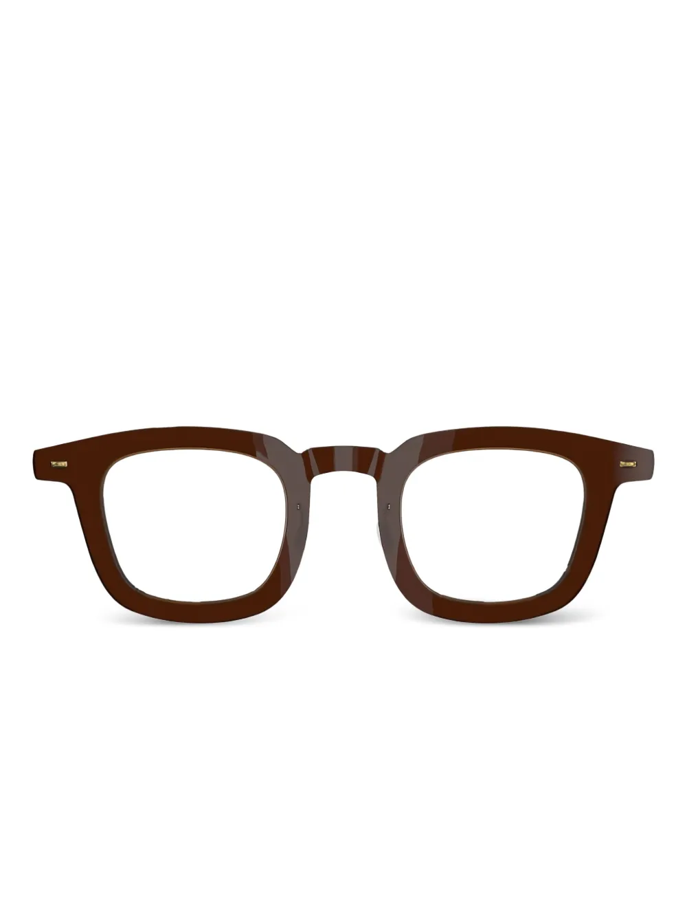 Lindberg square-frame glasses | Brown | Image 1