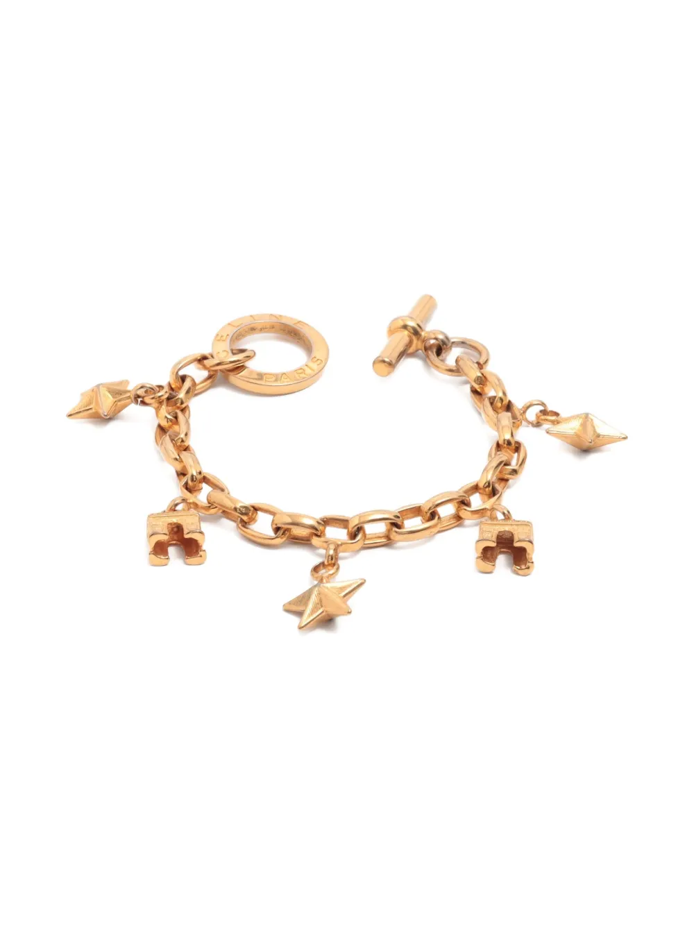 Céline Pre-Owned charm-embellished bracelet - ゴールドトーン Céline Pre-Owned charm-embellished bracelet - ゴールドトーン