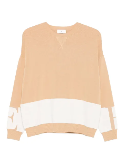 Elisabetta Franchi colour-block crew-neck sweater