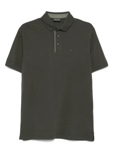 Emporio Armani embroidered-detail polo shirt