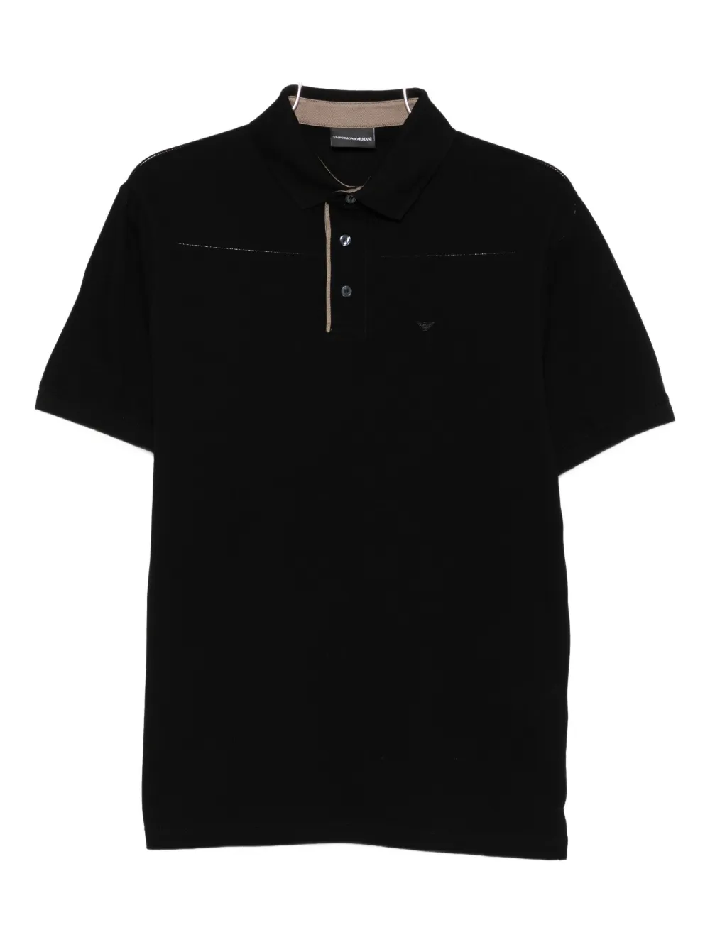 Emporio Armani Poloshirt met logo Zwart