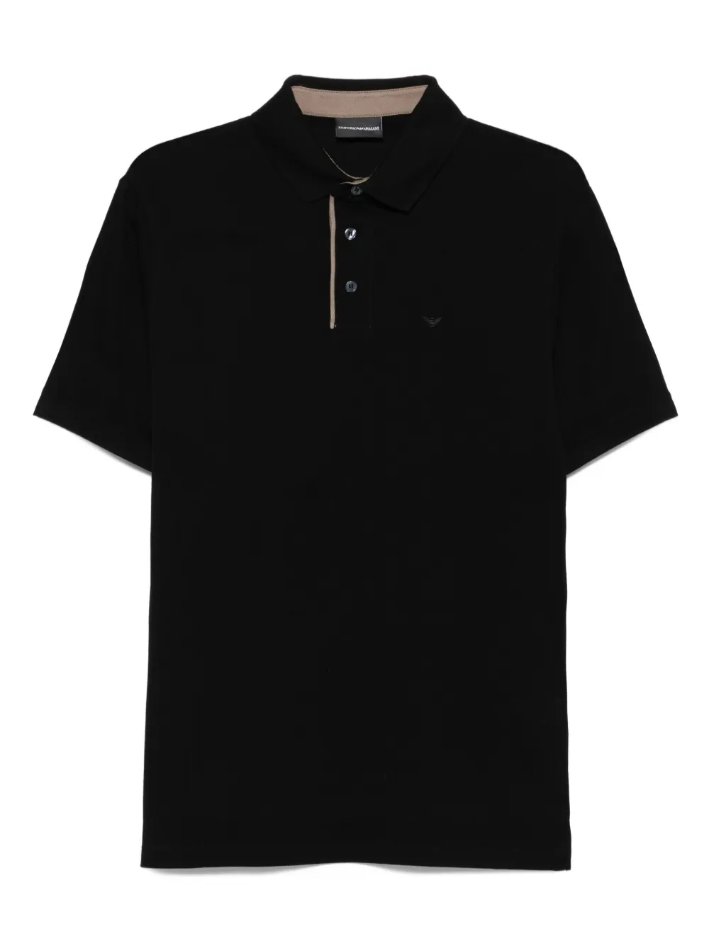 Emporio Armani Poloshirt met logo Zwart