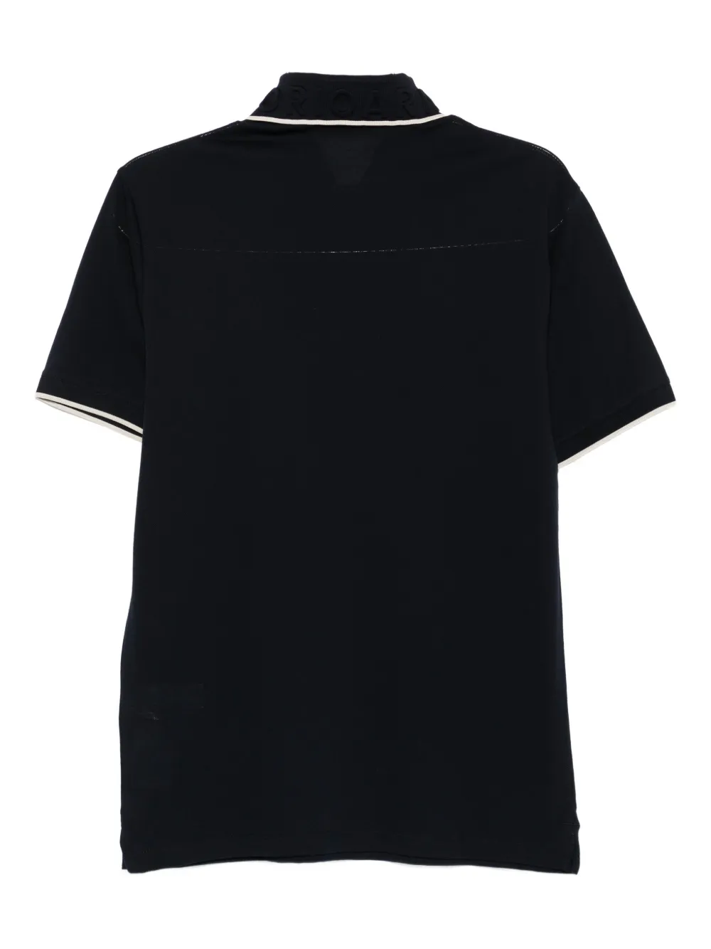 Emporio Armani Poloshirt met afwerking van kraag Blauw