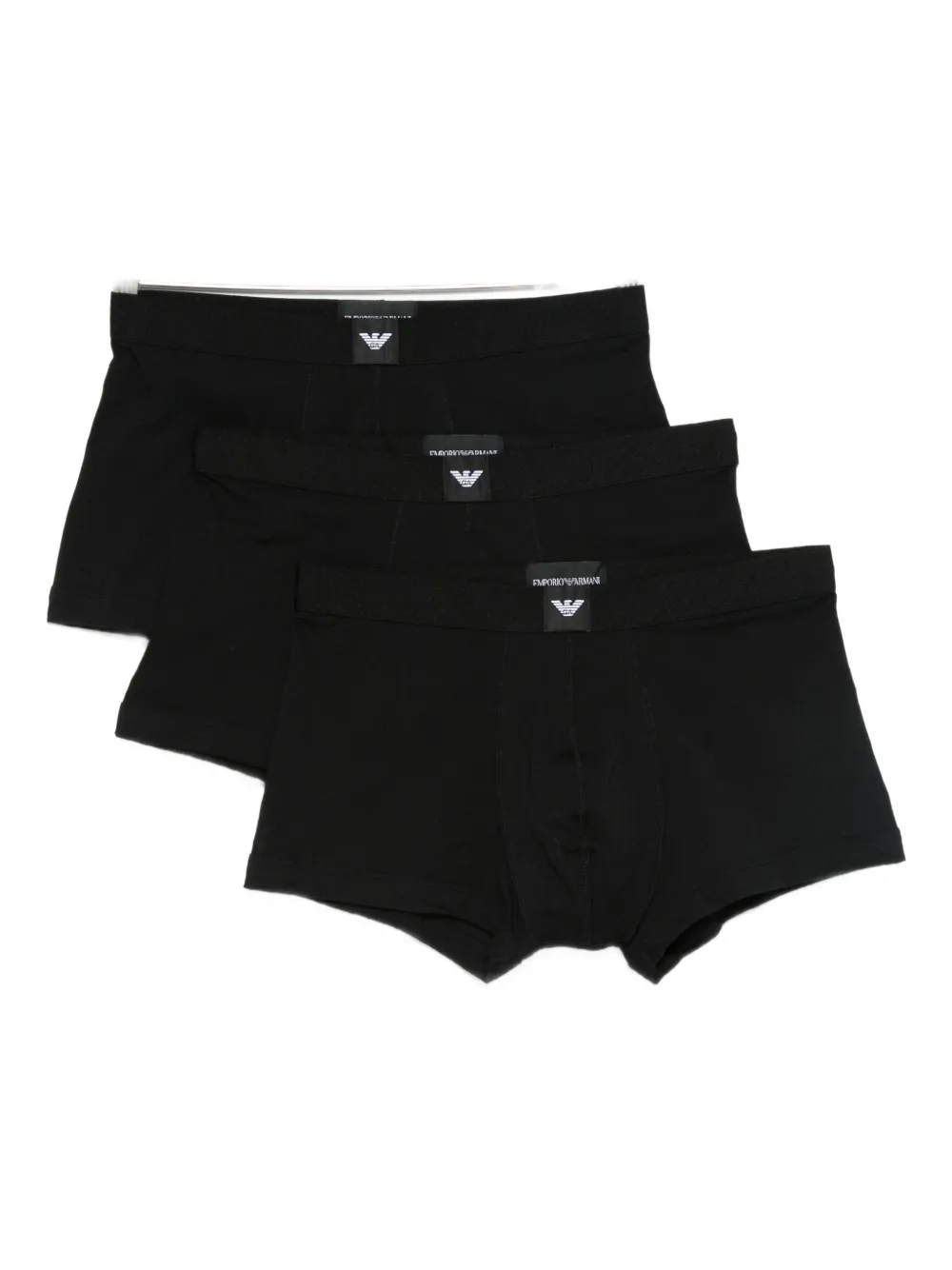 Emporio Armani logo-label boxers (pack of three) Zwart