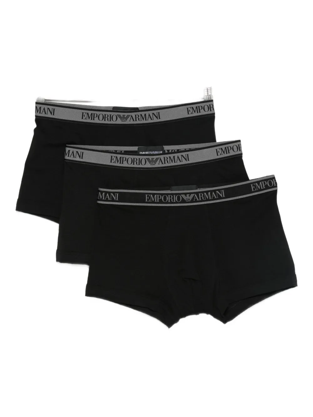 Emporio Armani logo-waistband boxers (pack of three) Zwart