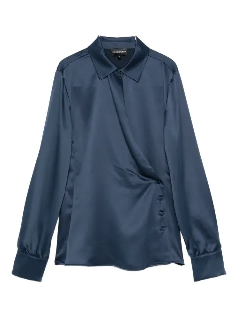 Emporio Armani Blusa a portafoglio in raso