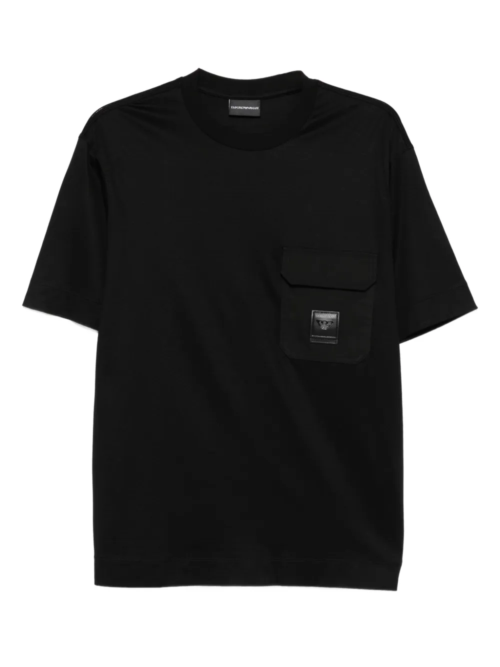 Emporio Armani T-shirt met zakdetail Zwart